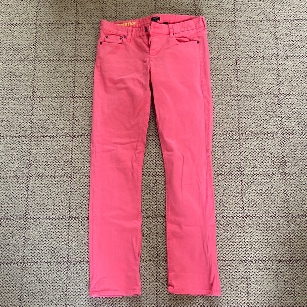 J. Crew Matchstick Pink Jeans